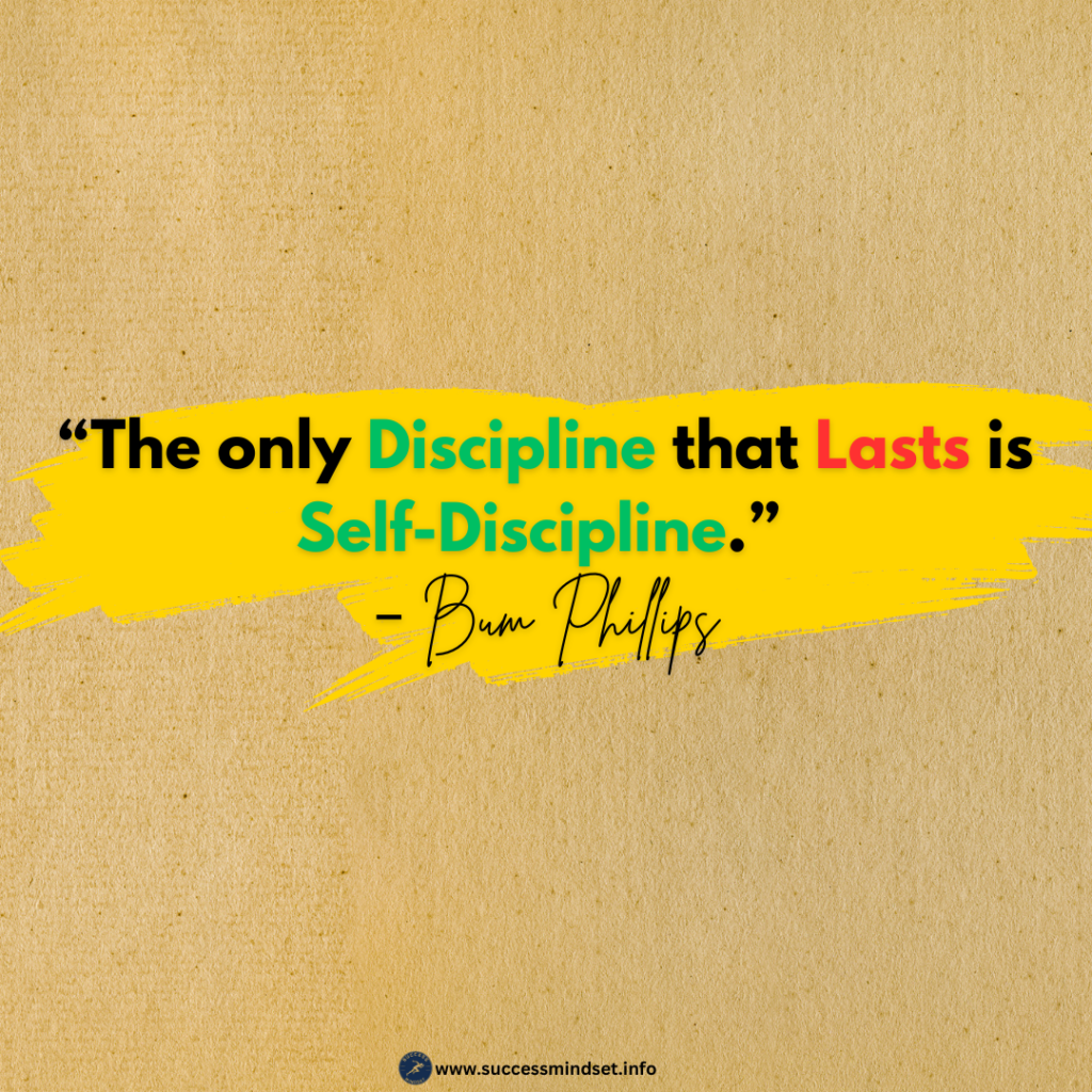 inspirational quotes about discipline for success