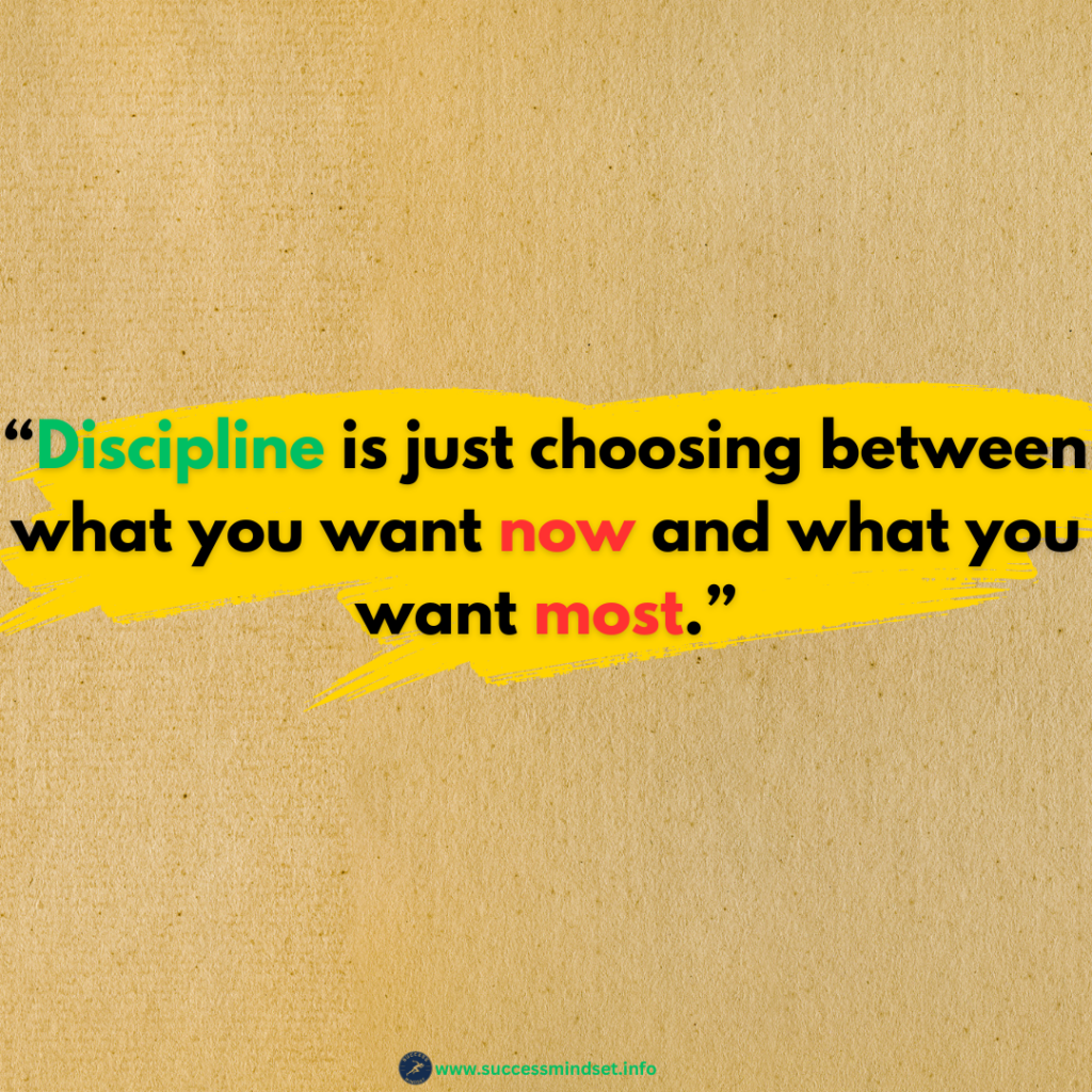 Inspiring words on discipline for personal growth