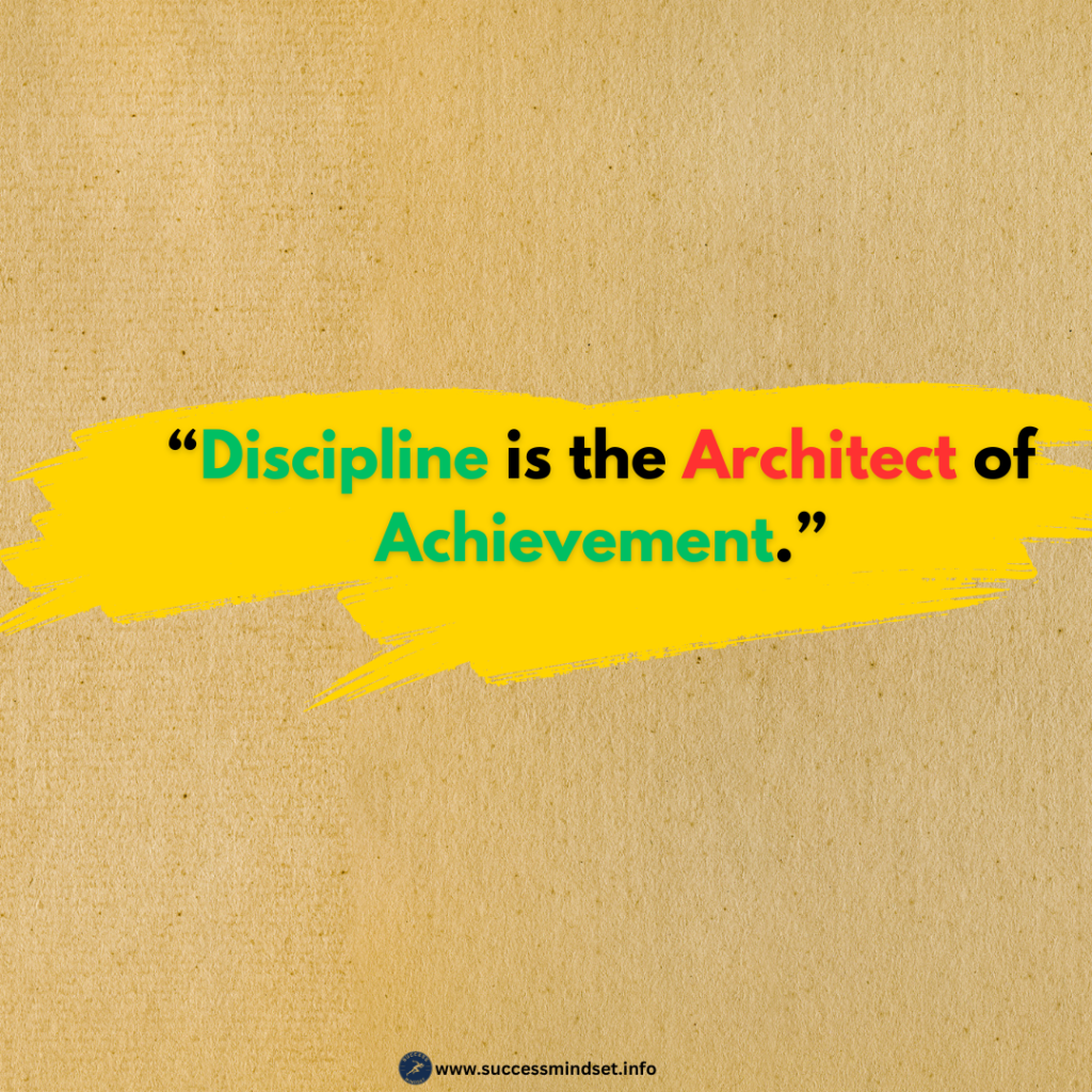 Quick discipline reminder for daily motivation