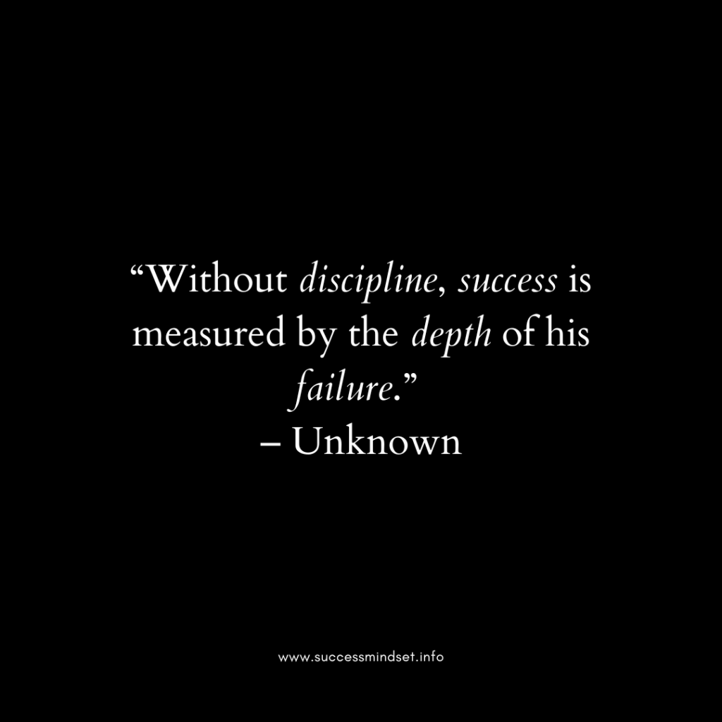 motivational discipline quote in english