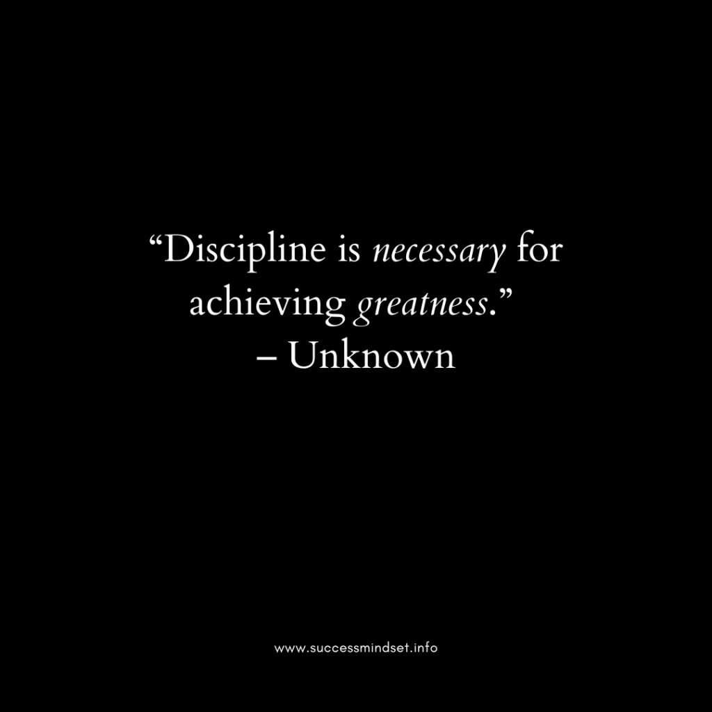 discipline quotes black background