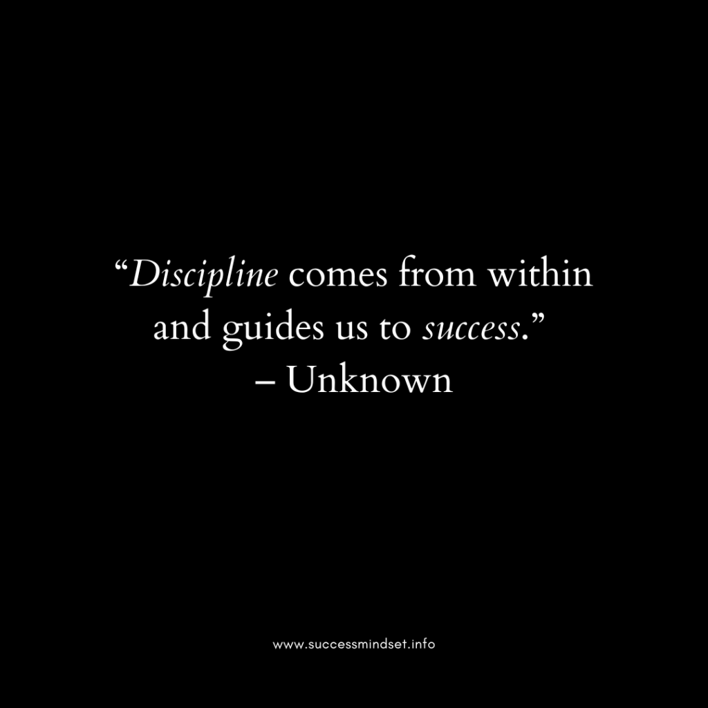 attitude and discipline quotes