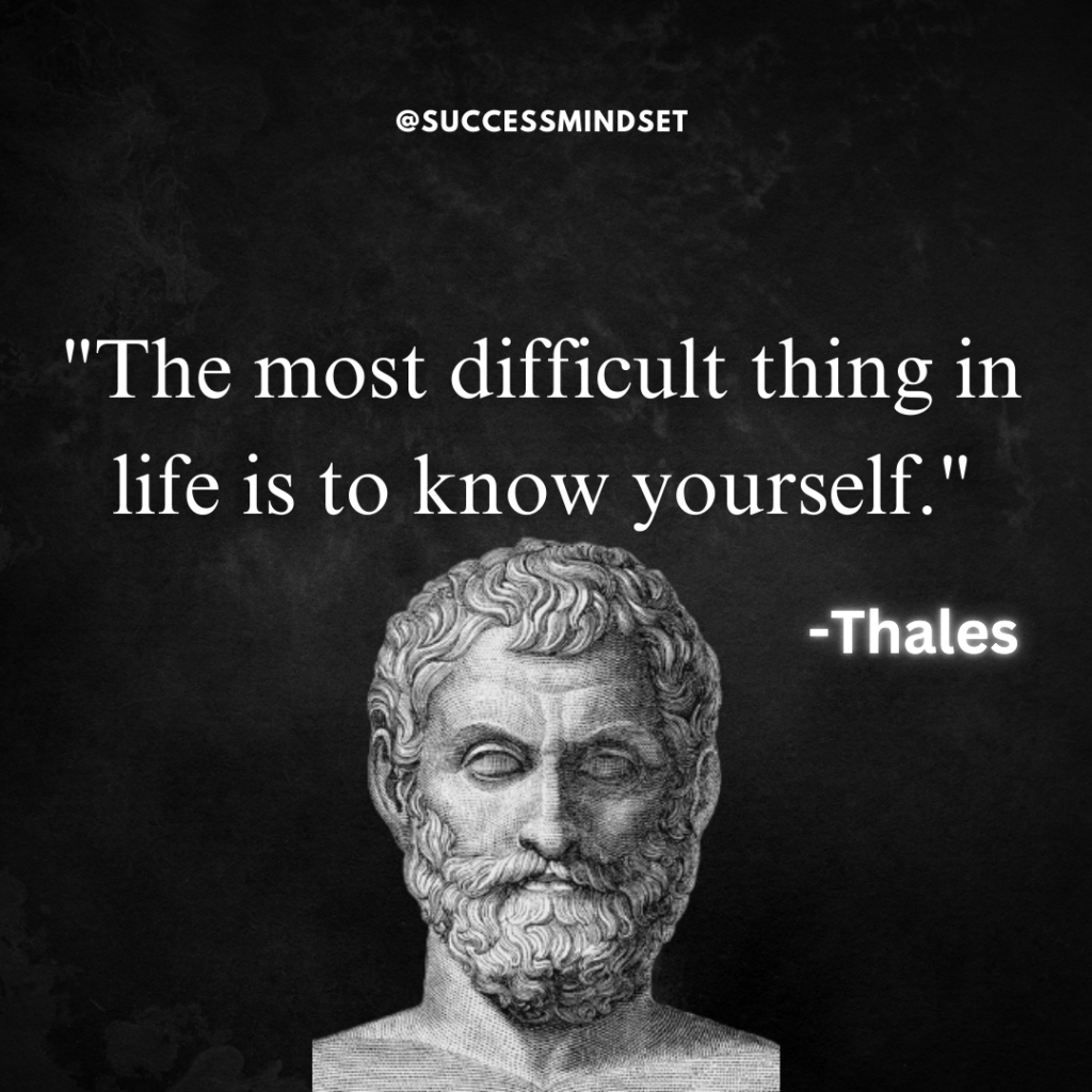 Thales Quote on Life