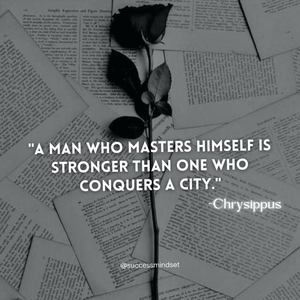 Chrysippus quote on discipline