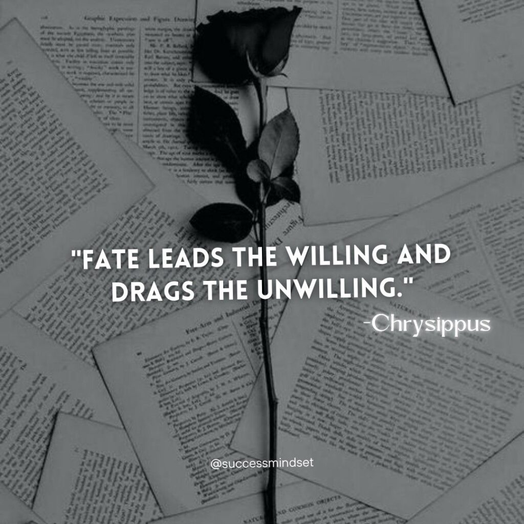 Chrysippus quote on fate