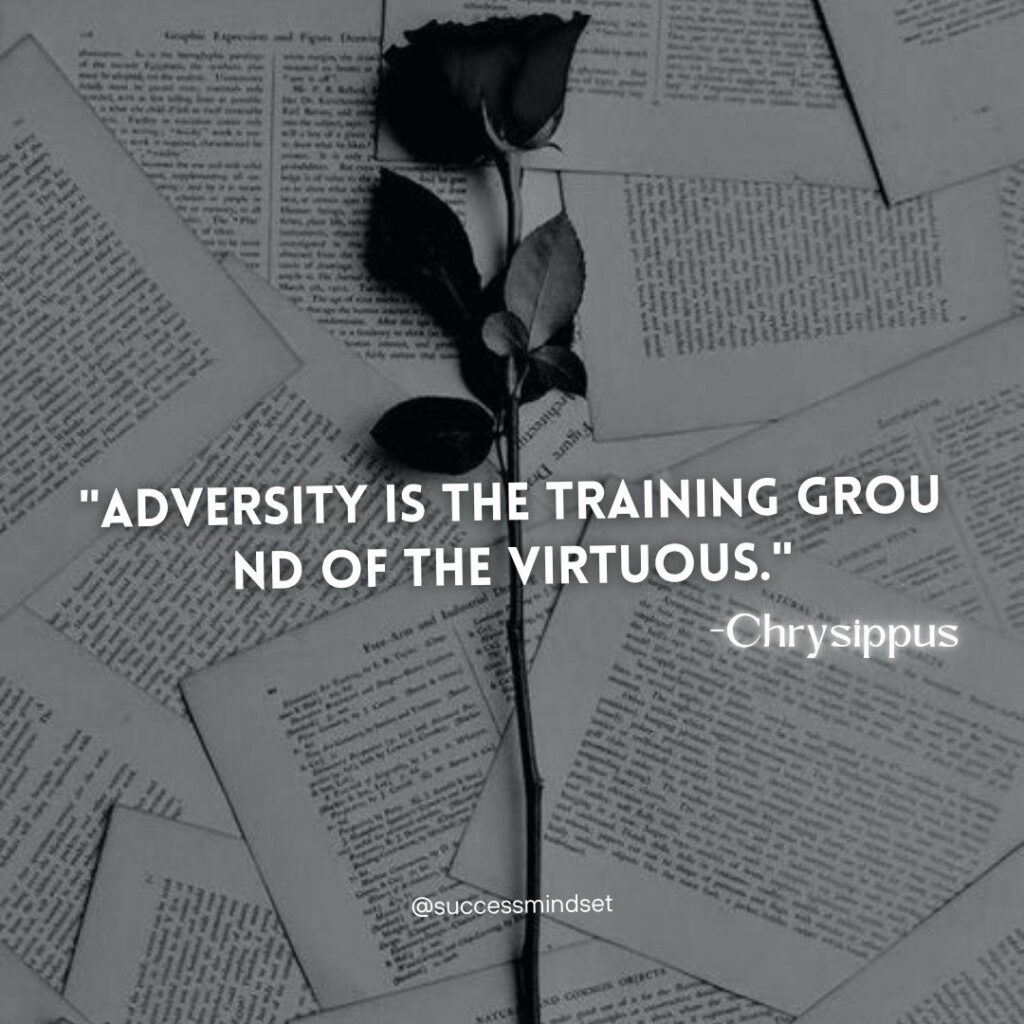 Chrysippus quote on adversity