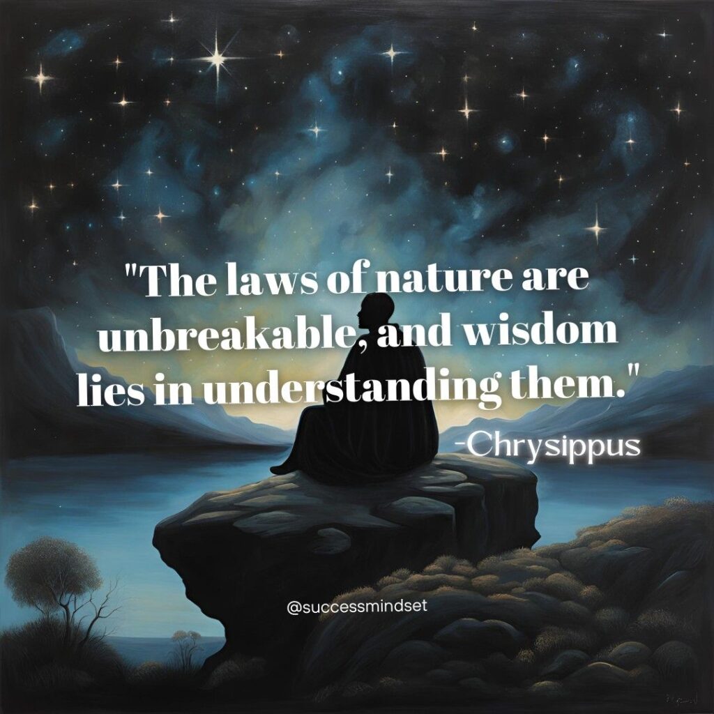 Chrysippus quote on laws of nature