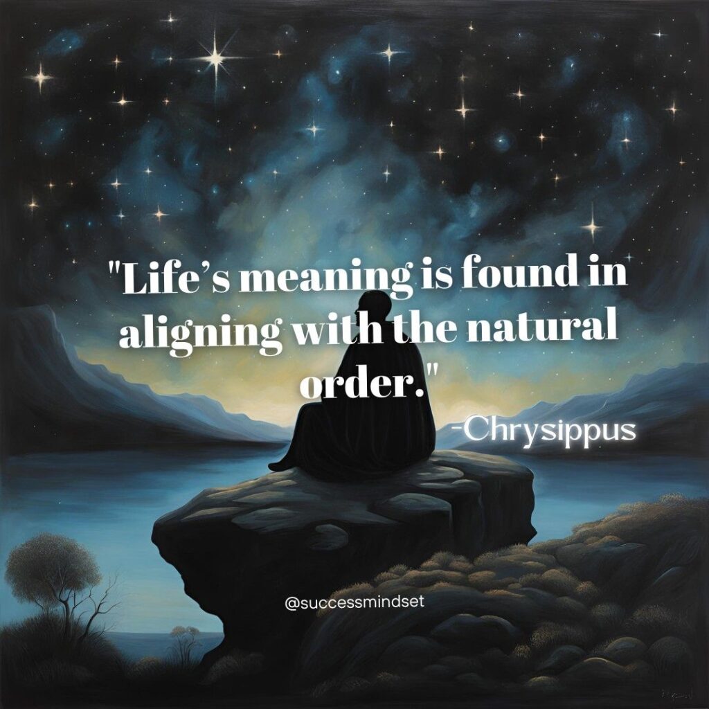 Chrysippus quote on life