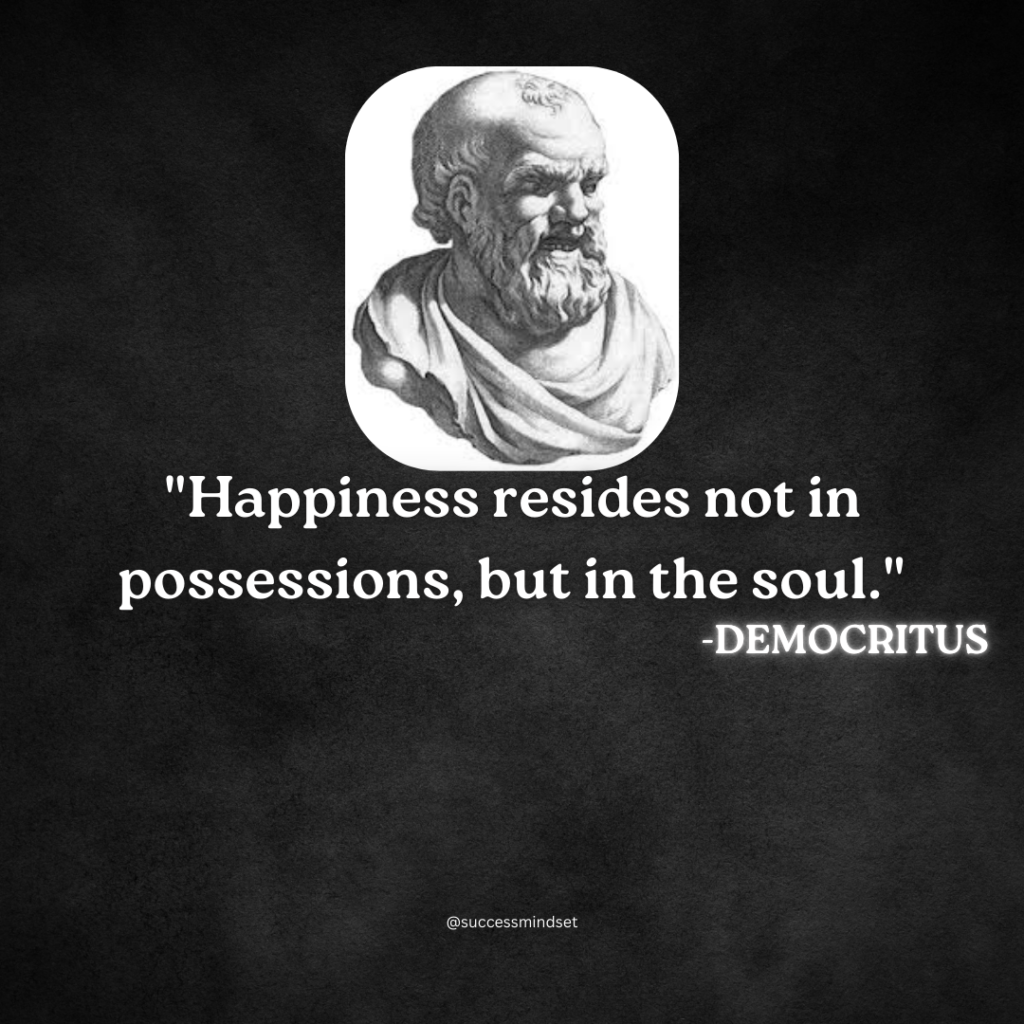 democritus quotes happiness