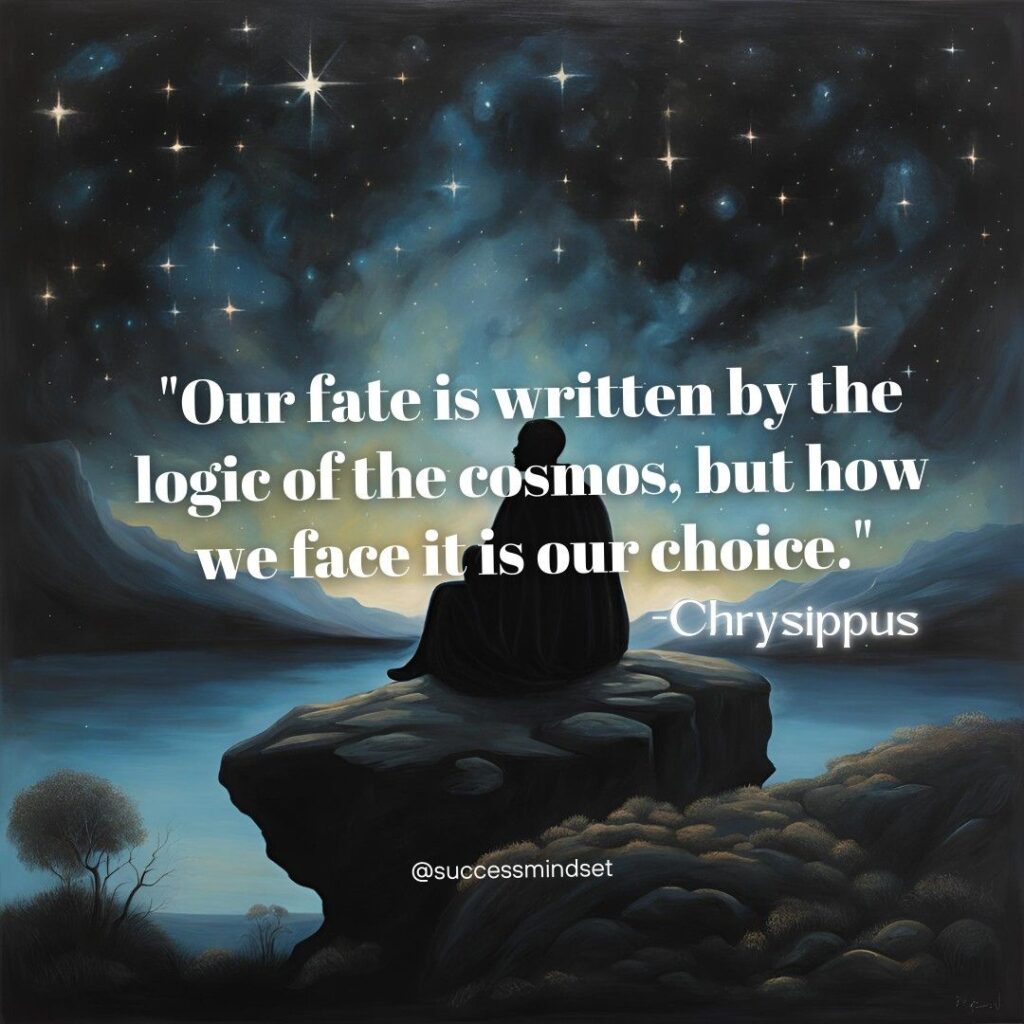 Chrysippus quote on fate