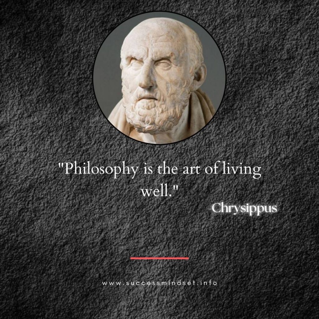 Chrysippus quote on philosophy