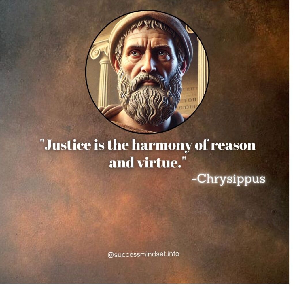 Chrysippus quote on Justice