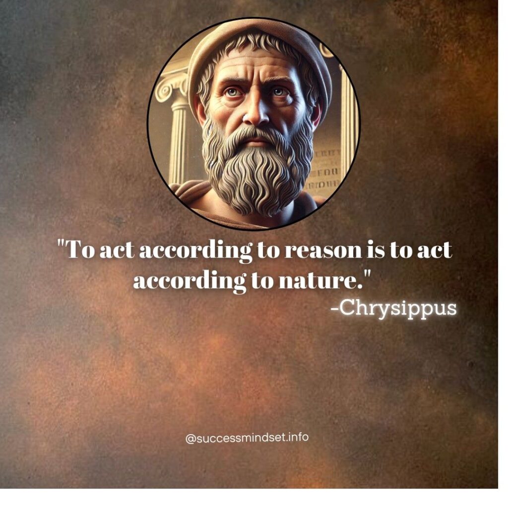 Chrysippus quote on reason