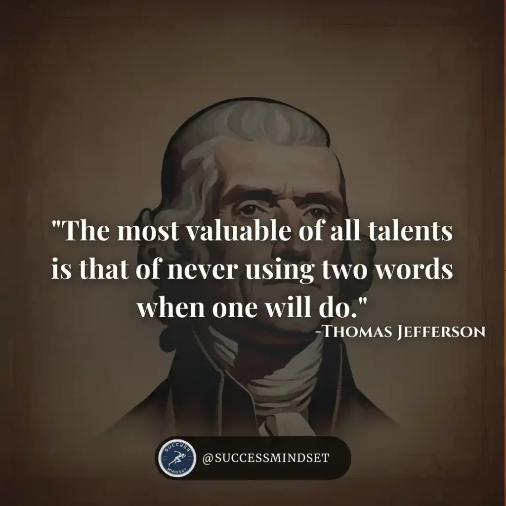 Thomas Jefferson Quote on talents.