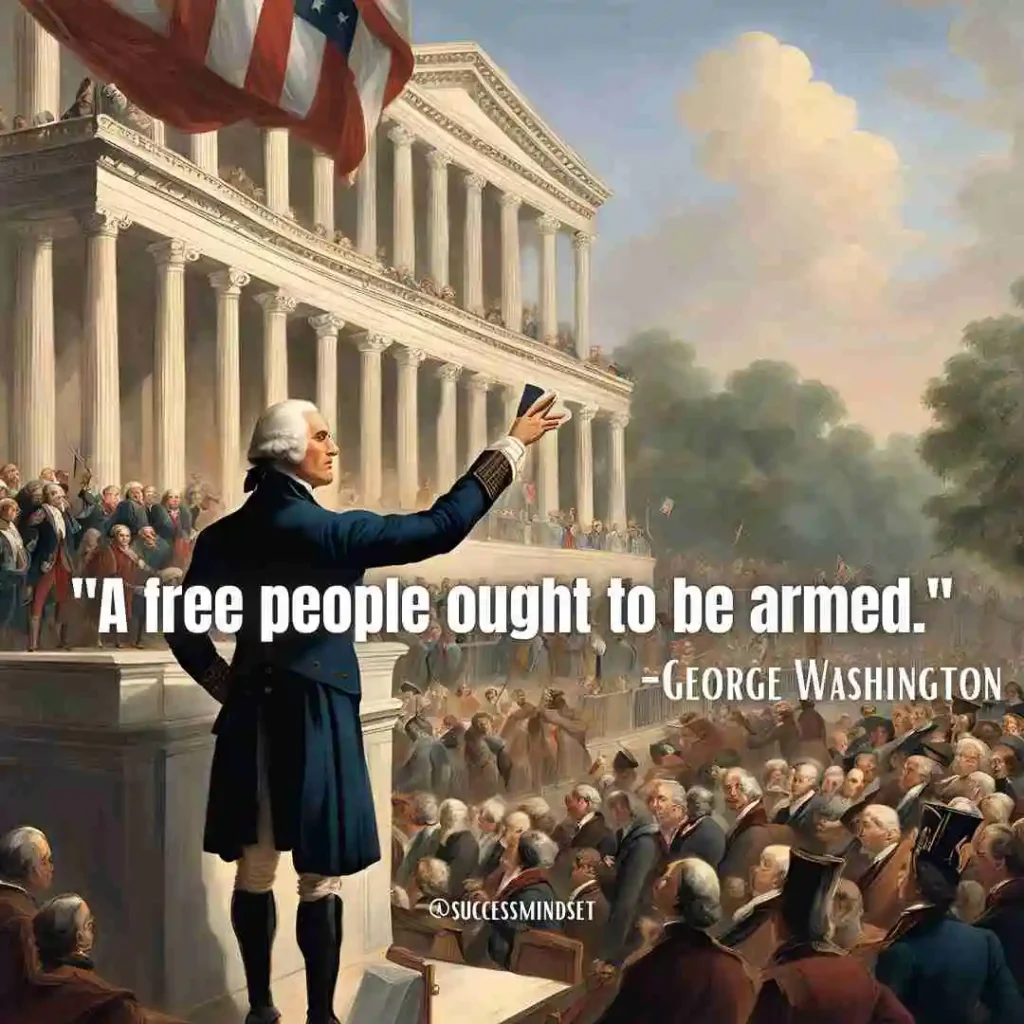 George Washington quote on free people