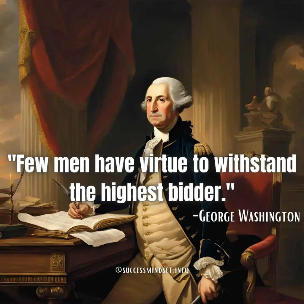 George Washington quote on virtue