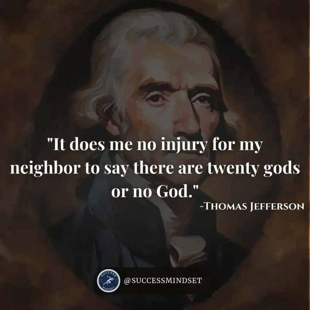 Thomas Jefferson Quote on existence of god.