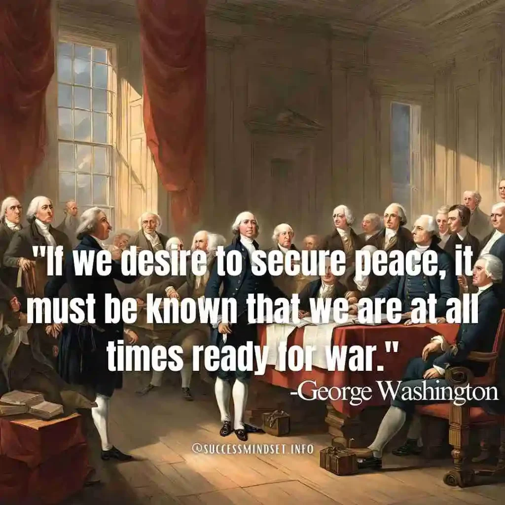 George Washington quote on peace