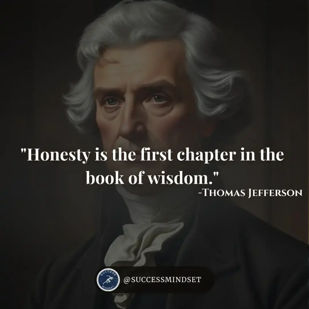 Thomas Jefferson Quote on honesty