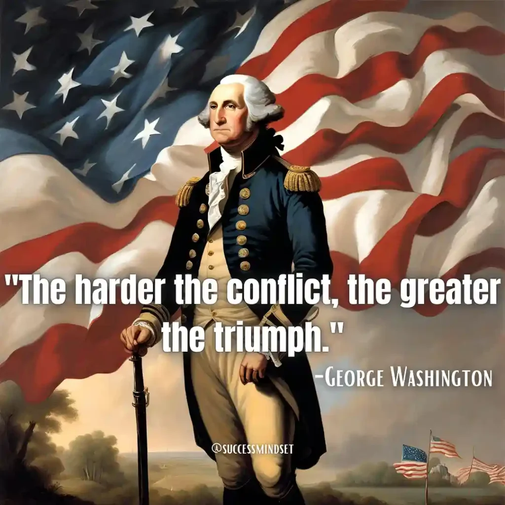 George Washington quote on hard work