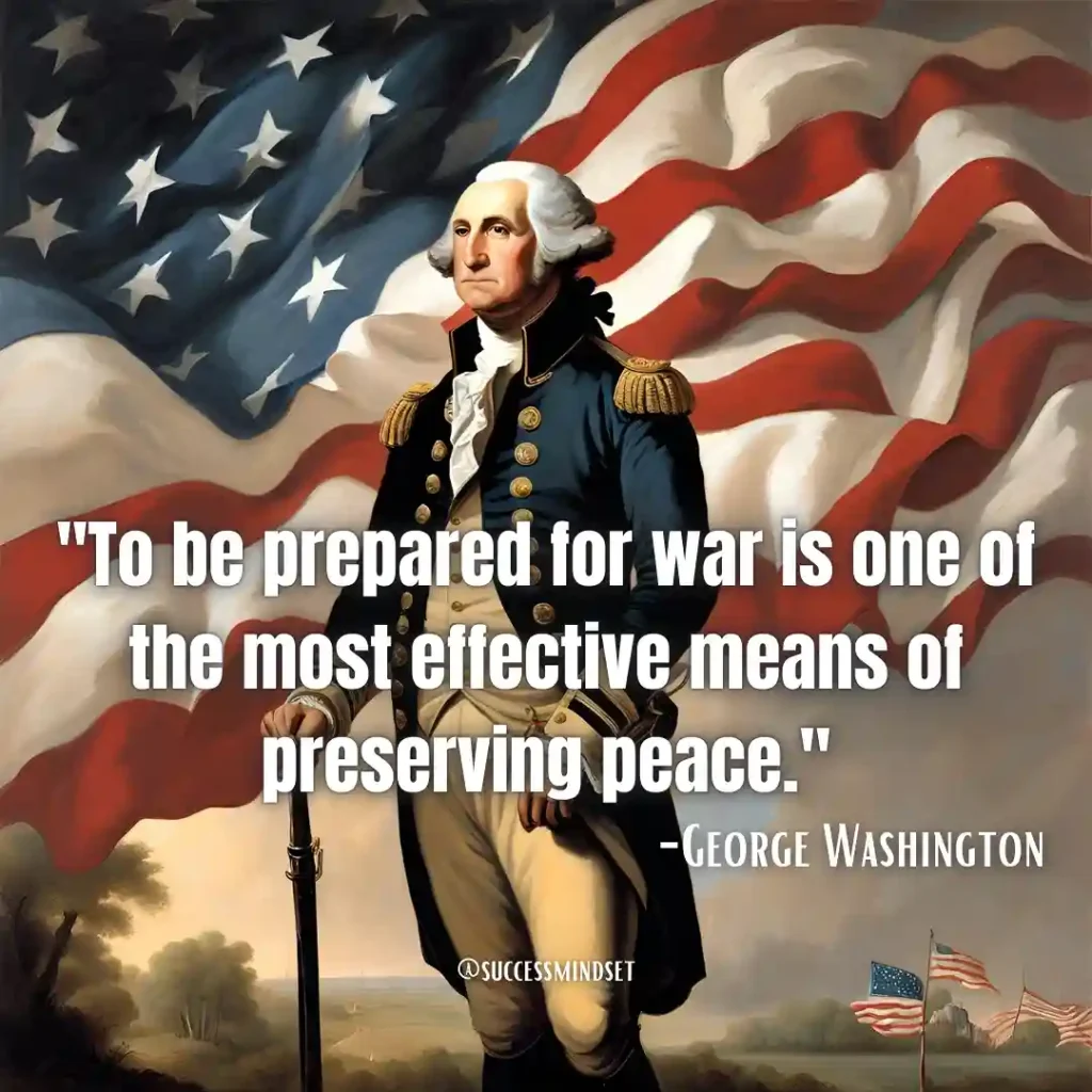 George Washington quote on war and peace